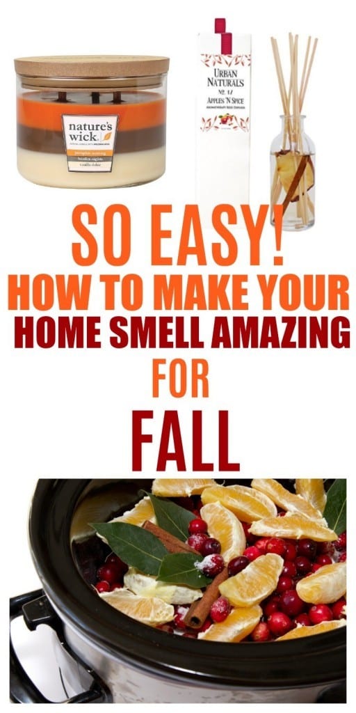 These 4 simple ways will make your home smell good for fall. Think pumpkins, cinnamon, vanilla and orange. Every time someone walks into your home, they'll be greeted with a burst of fall. Sounds good to me!
