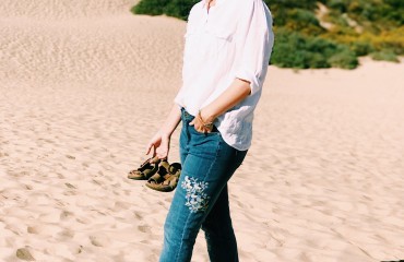 Instant Outfit Formula: White Button Down and Your Favorite Jeans