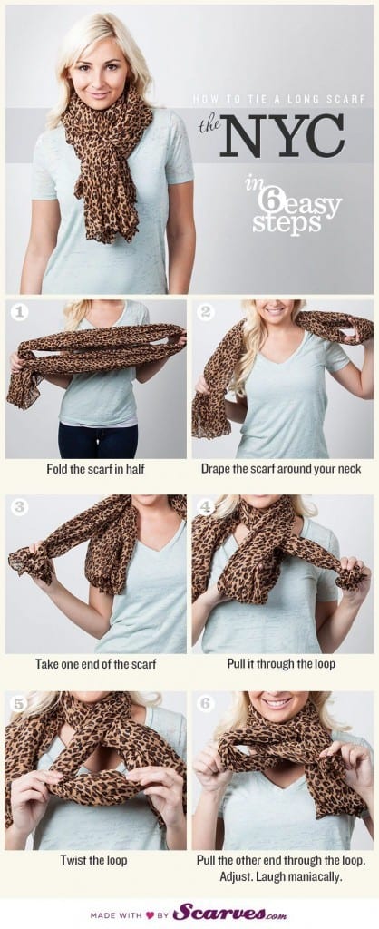 Long scarves are gorgeous and fun to wear, but they can be a little obnoxious if not tied properly. They can drag on the ground, be too tightly wrapped around your neck, or have extra fabric just hanging out. However, with a few twists and turns, a long scarf can create some adorable ties for fall. Here are a couple ways to tie a longer scarf.  #longscarf #howtotieascarf #scarfoutfitideas