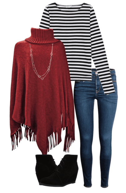 Welcome to the December edition of What to Wear This Month! You'll find 15 December outfit ideas perfect for your Holiday gatherings, get togethers and errands. Any of these would work great for your Christmas outfit too, whether you need to dress up or go casual. Click on over to see all 15 outfit ideas for December. #fallfashion #winterfashion #falloutfitideas #december #christmasoutfits