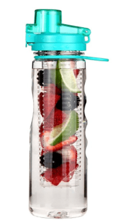 Fruit infuser water bottle