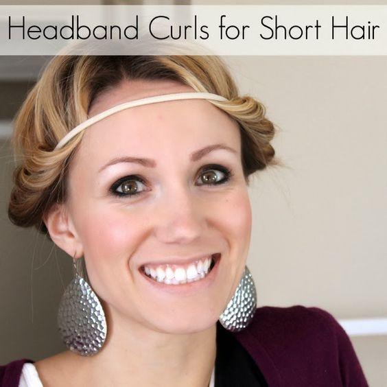 Pin by Madison Zobrist on Hair | Braids for short hair, Headband hairstyles,  Curly hair styles